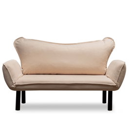 Atelier Del Sofa Chatto - Sofá-Cama de 2 Plazas Crema